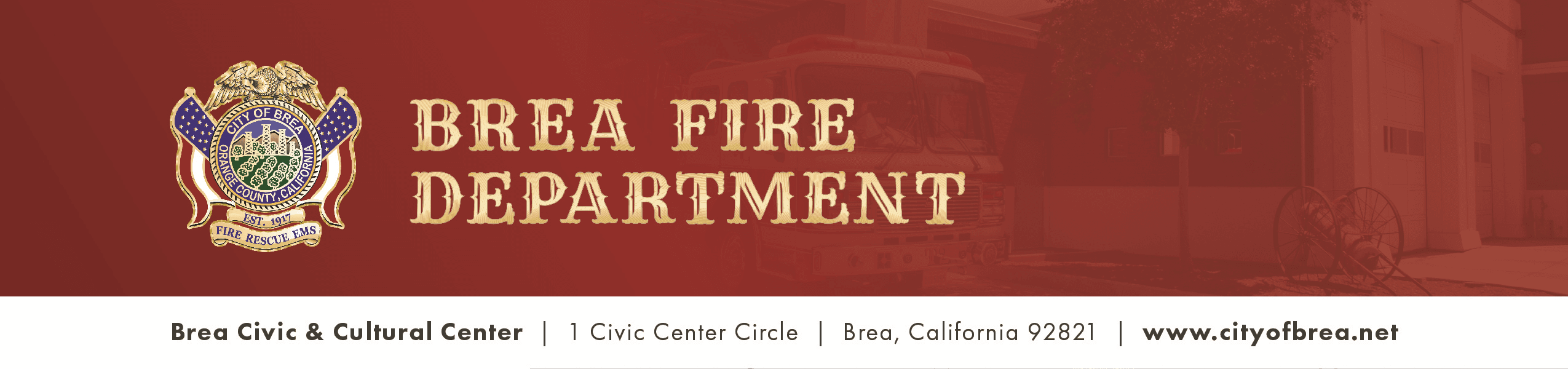 Brea Fire Department Header